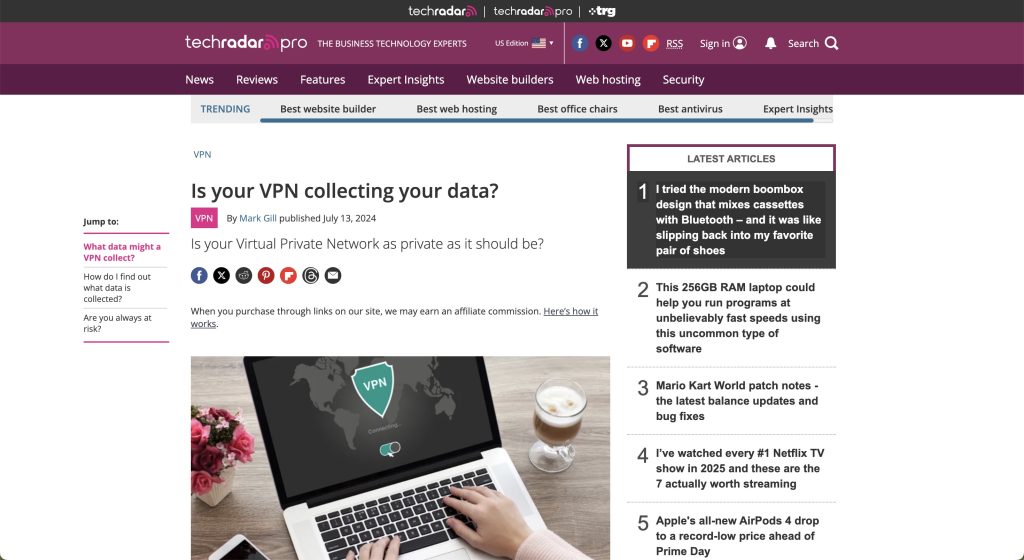 Is your VPN collecting your data TechRadar Pro